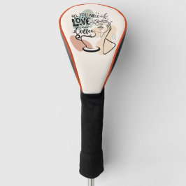 Ästhetische Illustrationen, Mädchenkaffee Golf Headcover