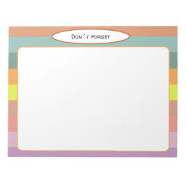 Ästhetische Landschaftslinien Notepad Notizblock