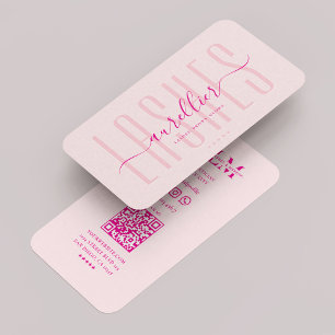 Ästhetische Lashes Makeup Artist Beauty Pastel Pin Visitenkarte