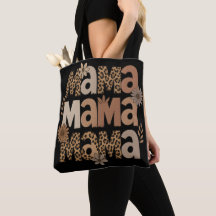 Ästhetische Mama Typografie Leopard Print