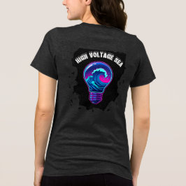 Ästhetische Meereswellen-Glühbirne  Tri-Blend Shirt