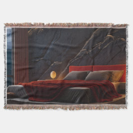 Ästhetische melancholische Schlafzimmer-Flauschdec Decke