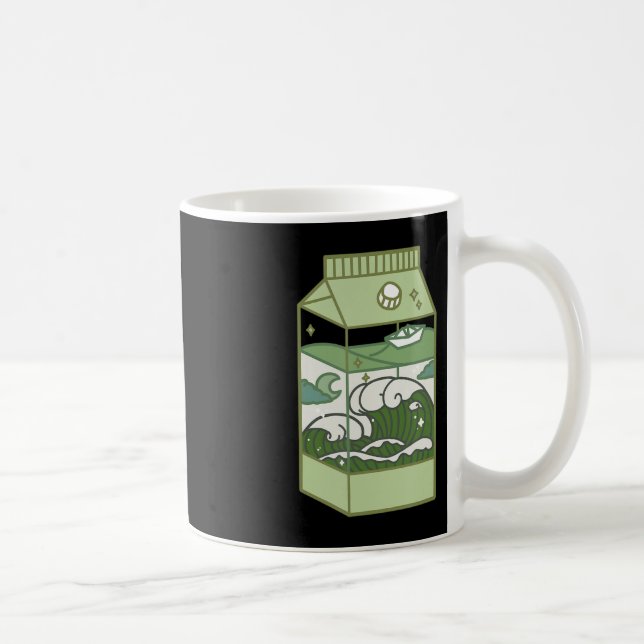 Ästhetische Milchkasten Kunstwerk Niedlich Kawaii  Kaffeetasse (Rechts)