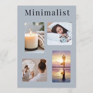 Ästhetische Minimalistische Foto-Collage Raumdeko Karte