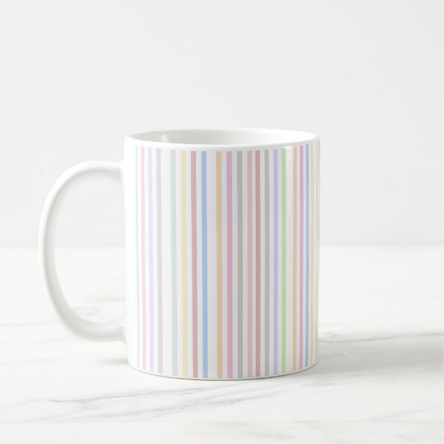 Ästhetische Minimalistische Pastel Farbenfrohe ver Kaffeetasse (Links)
