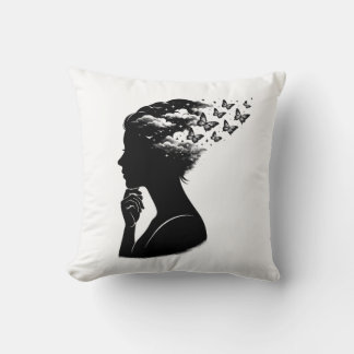 Ästhetische Nacht-Himmel-Schmetterlings-Kunst Kissen