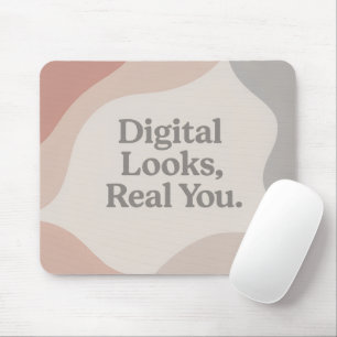 Ästhetische Pastell-Abstrakt-Formen Digitaler Look Mousepad
