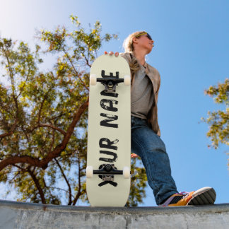 Ästhetische Pastellgelbe Skateboard