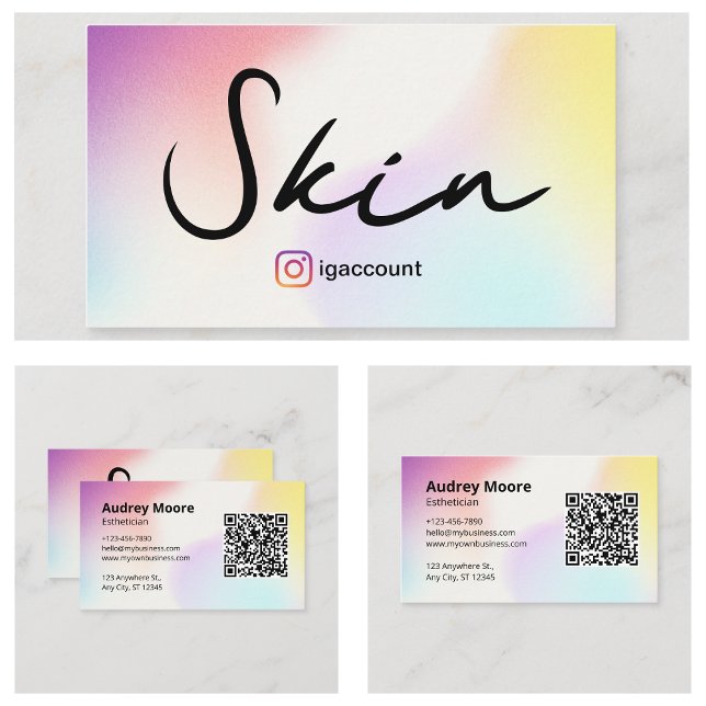 Ästhetische Pflege Beauty Services Visitenkarte (Esthetician Skincare Beauty Services Business Card
)