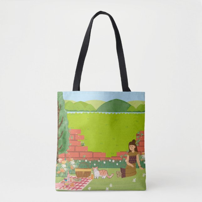 Ästhetische Picnic Moderne Tasche (Vorderseite)