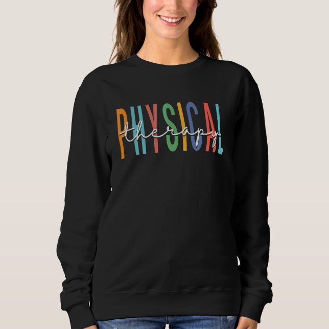 Ästhetische PTT Physikalische Therapie Retro Vinta Sweatshirt (Vorderseite)