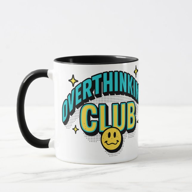 "Ästhetische Retro Pop Kunst Tasse - Fett Typograf (Links)