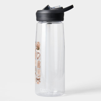Ästhetische rosa Scrapbook-Stimmungsboard-Wasserfl Trinkflasche