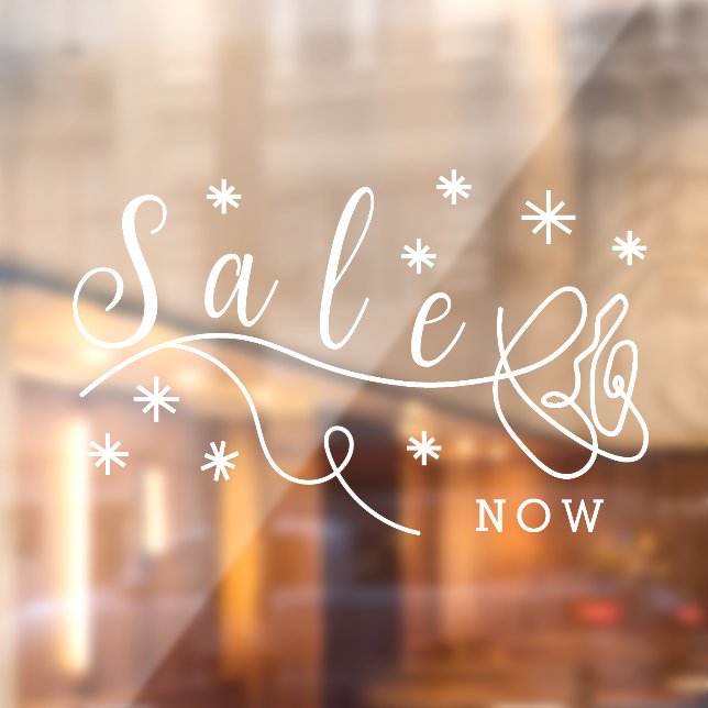 Ästhetische Rose Verkauf jetzt Business Door Fensteraufkleber (Blatt 2)