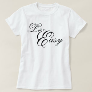 ästhetische Schrift Leben Ist Einfach coole Affirm T-Shirt