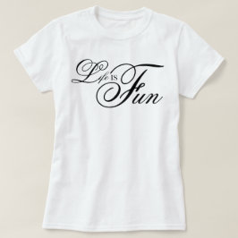 ästhetische Schrift Leben Ist Spaß coole Affirmati T-Shirt