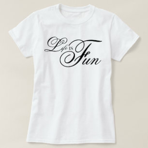 ästhetische Schrift Leben Ist Spaß coole Affirmati T-Shirt