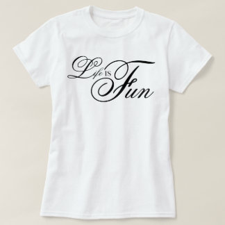 ästhetische Schrift Leben Ist Spaß coole Affirmati T-Shirt