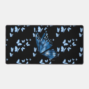 Ästhetische schwarze und blaue Schreibtischunterla Schreibtischunterlage