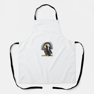 Ästhetische Shiloh Shepherd Hund Howling auf dem M Schürze