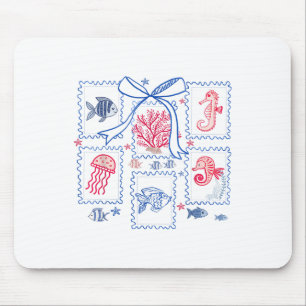 Ästhetische Sommer Coquette Bow Küste Strand Reise Mousepad