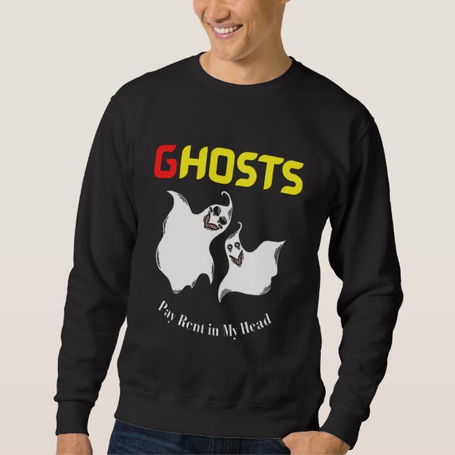 Ästhetische Spooky Island Skull Resort Sweatshirt (Vorderseite)