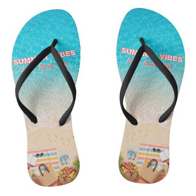 Ästhetische Strand Sommer Herrenschlappen Flip Flops (Fußbett)