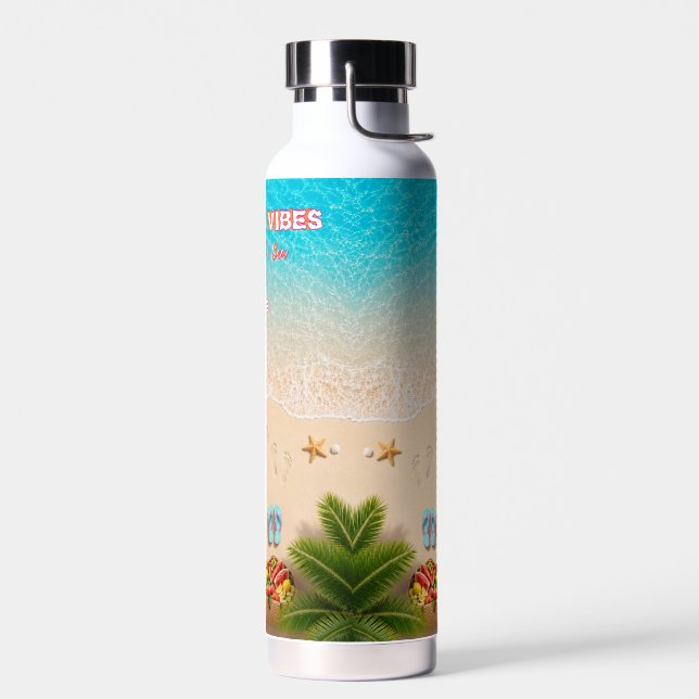 Ästhetische Strand-Sommer-Wasserflasche Trinkflasche (Links)