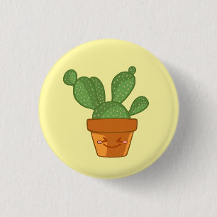 Ästhetische Sukkulente Kaktus Blume Pflanze Button