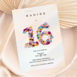 Ästhetische Süße 16 Geburtstagseinladung Moderne 1 Einladung