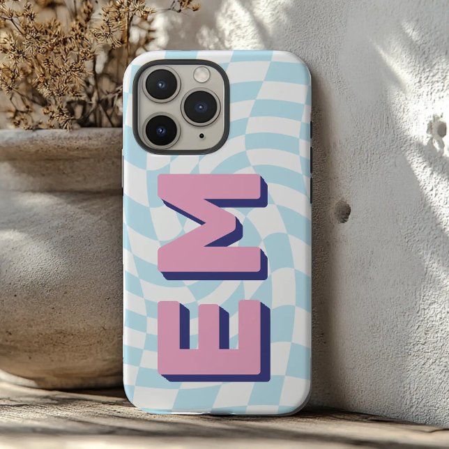 Ästhetische Tafel Trendy Monogram Case-Mate iPhone Hülle (Von Creator hochgeladen)
