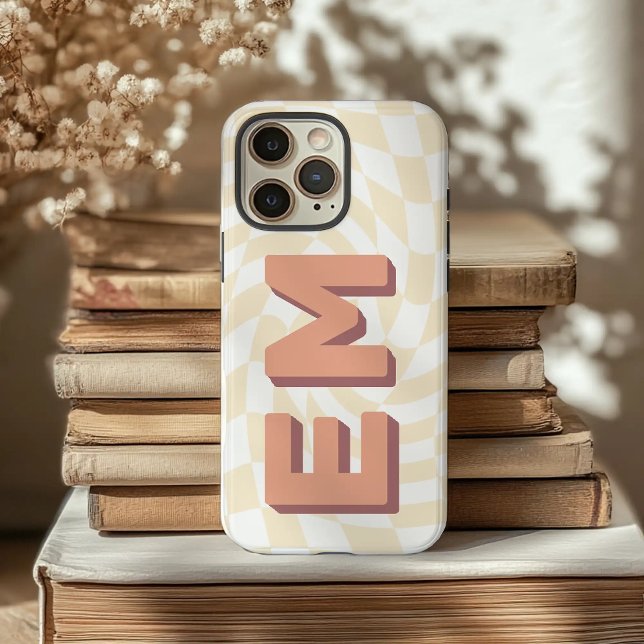 Ästhetische Tafel Trendy Monogram Case-Mate iPhone Hülle (Von Creator hochgeladen)