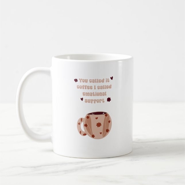 Ästhetische Tasse - Niedlicher Boho Coffee Lover C (Links)