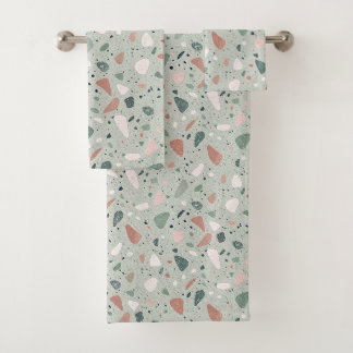 Ästhetische Terrazzo-Badehandtuch Badhandtuch Set
