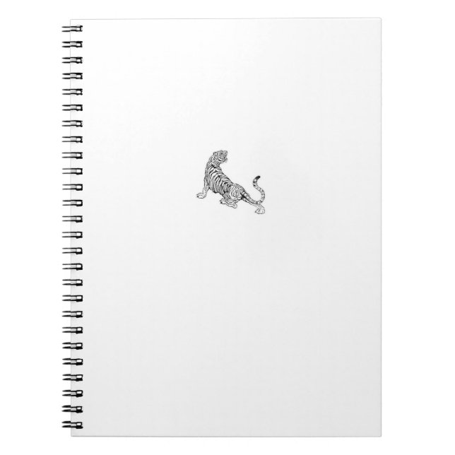 Ästhetische Tiger NOTEBOOK | MINIMALISTISCH | Notizblock (Vorderseite)