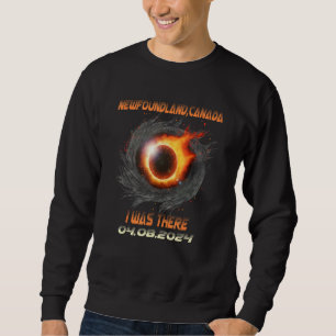 Ästhetische totale Sonnenfinsternis 2024 Neufundla Sweatshirt