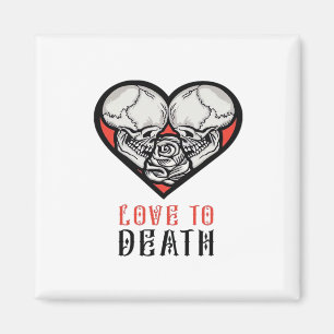 Ästhetische Valentine bis zum Tod machen uns Teil Magnet