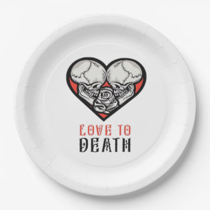 Ästhetische Valentine bis zum Tod machen uns Teil Pappteller
