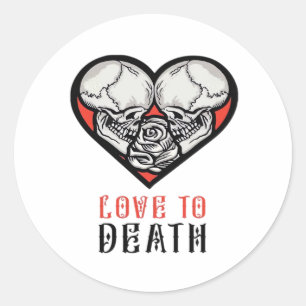 Ästhetische Valentinstage Bis Dass Der Tod Uns Sch Runder Aufkleber