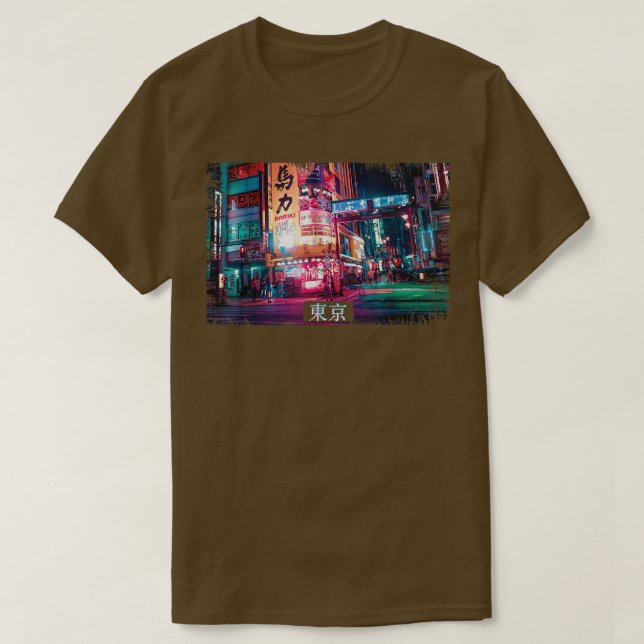 Ästhetische Vaporwave Japan 80er 90s Meme Tokyo T-Shirt (Design vorne)