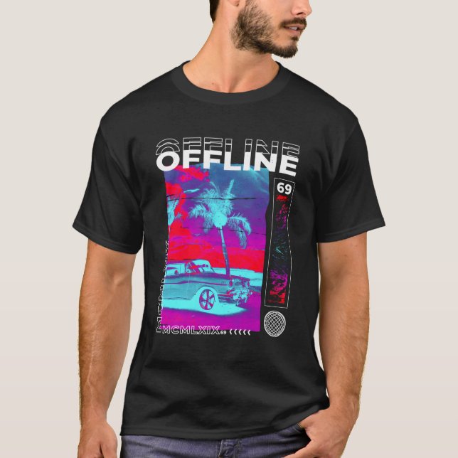 Ästhetische Vaporwave Japanese Futurism Streetwear T-Shirt (Vorderseite)