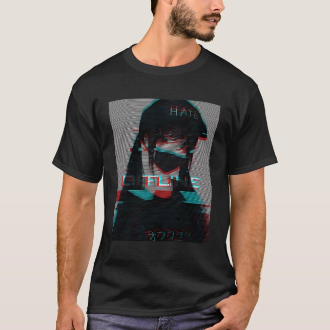 Ästhetische Vaporwave japanische Futurismus T-Shir T-Shirt (Vorderseite)