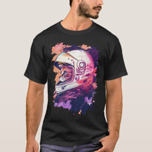 Ästhetische Vaporwave Space Cat 80er 90s Astronaut T-Shirt