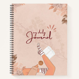 Ästhetische Wasserfarbe Notizbuch