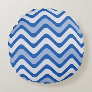 Ästhetische Waves Rundes Kissen