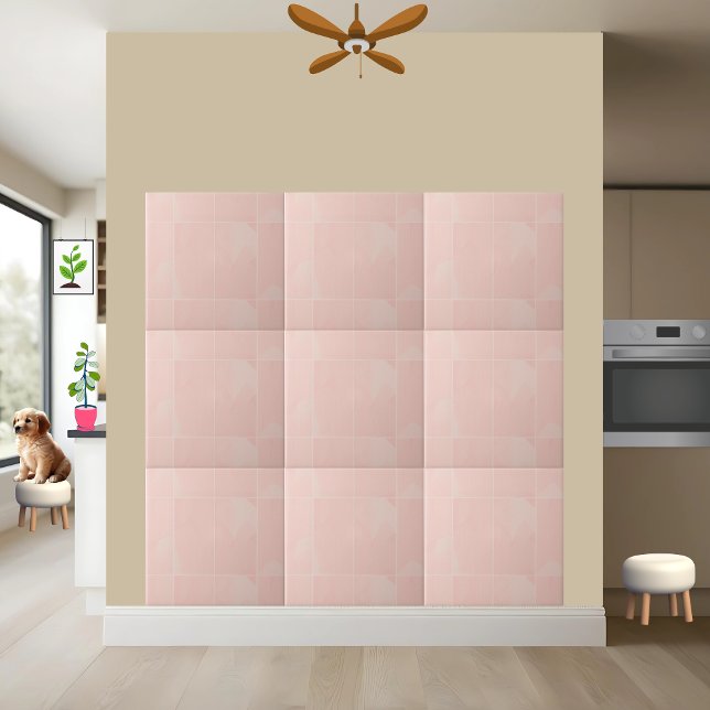 Ästhetische weiche Rosa Keramik Tile Fliese (Von Creator hochgeladen)
