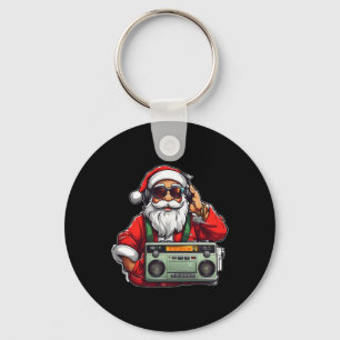 Ästhetische Weihnachten 90er Hip Hop Radio Santa B Schlüsselanhänger