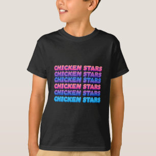 Ästhetische wiederholende Hühnersterne virale Meme T-Shirt