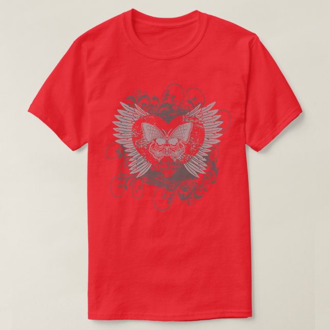 Ästhetische Y2k Fairy Wings Heart Alt Butterfly Gr T-Shirt (Design vorne)