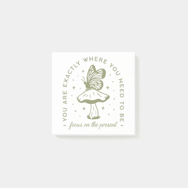 Ästhetische Zitate aus Cotattore-Schmetterling-Pil Post-it Klebezettel (Vorderseite)